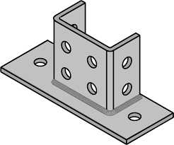 2 Hole Double Strut Base Stainless